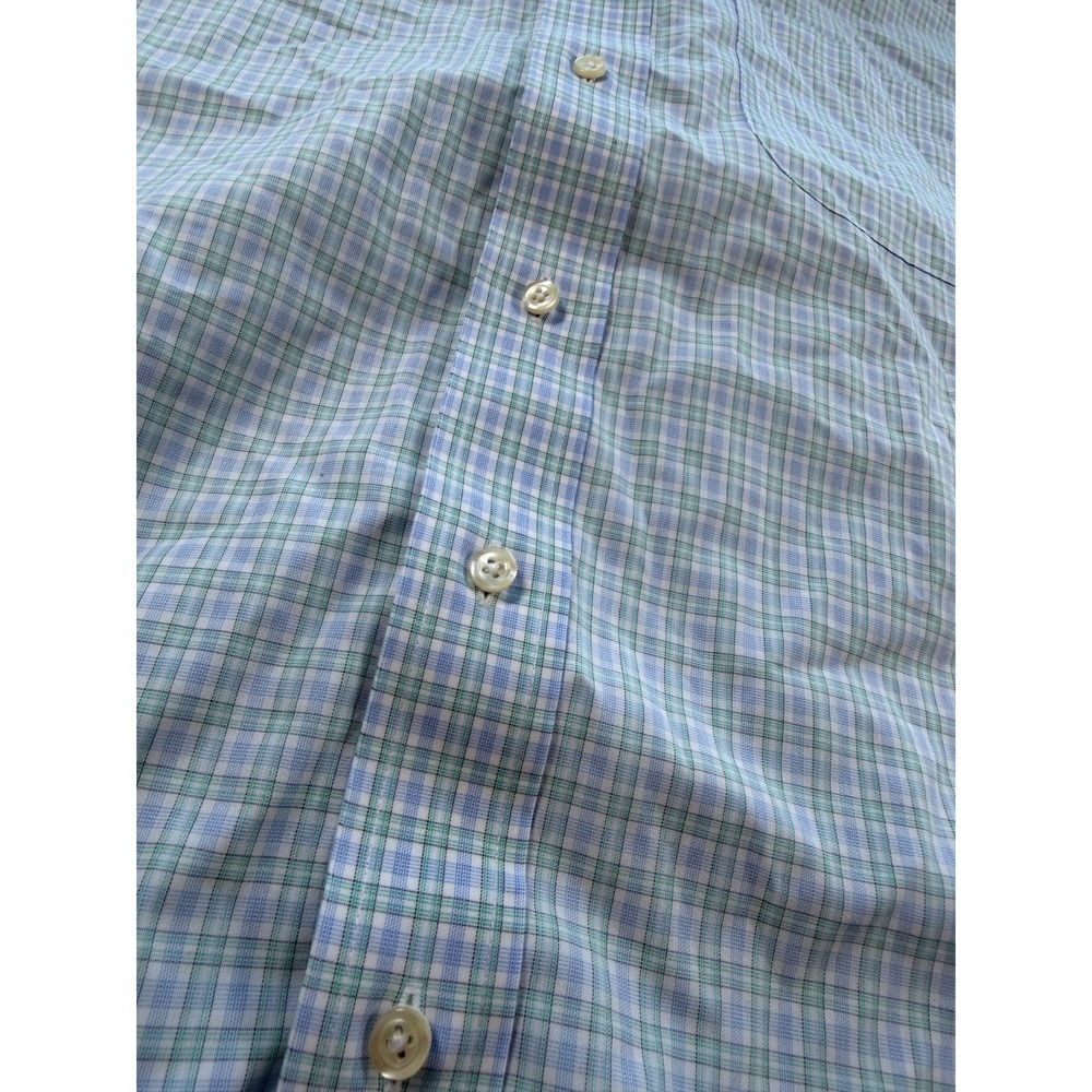 Brooks Brothers Regent Dress Shirt Mens 17.5 Multi Plaid Cotton Pleated Formal - Picture 2 of 4